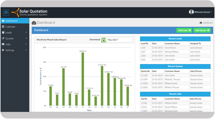solar leads management
